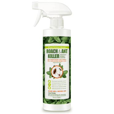 EcoVenger Roach & Ant Killer 16 oz, Kills on Contact, Extended 4-Week Deterrence, Kills Ants & Other Crawling Insects, Natural & Non-Toxic, Pleasant Botanical Scent, Safe for Children & Pets
