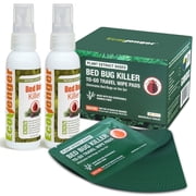 EcoVenger Travel & Home Protection Duo   Bed Bug Killer 2oz x 2 & Bed Bug To-Go Wipes 28pcs   Fast-Acting, Non-Toxic, Perfect Discreet Solution for Home & Public Spaces
