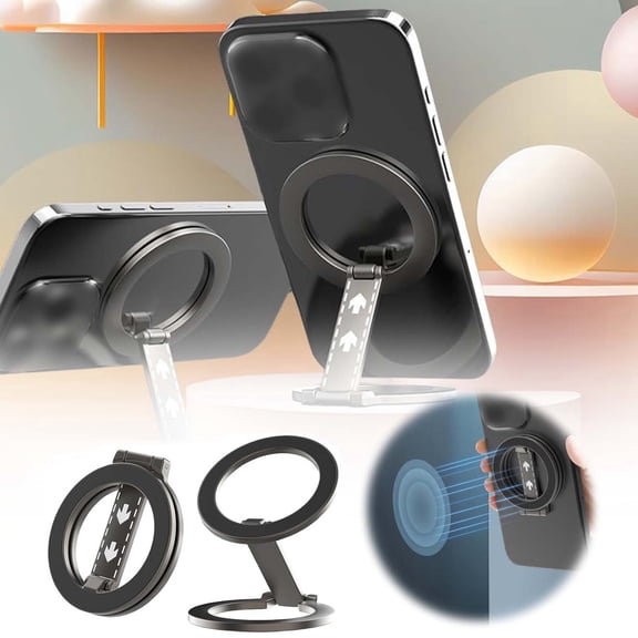 EcoVerve 4 In 1 Phone Grip And Stand 360° Adjustable Holder With Strap Up To 5.5 Lbs Strength No Metal Rings Needed