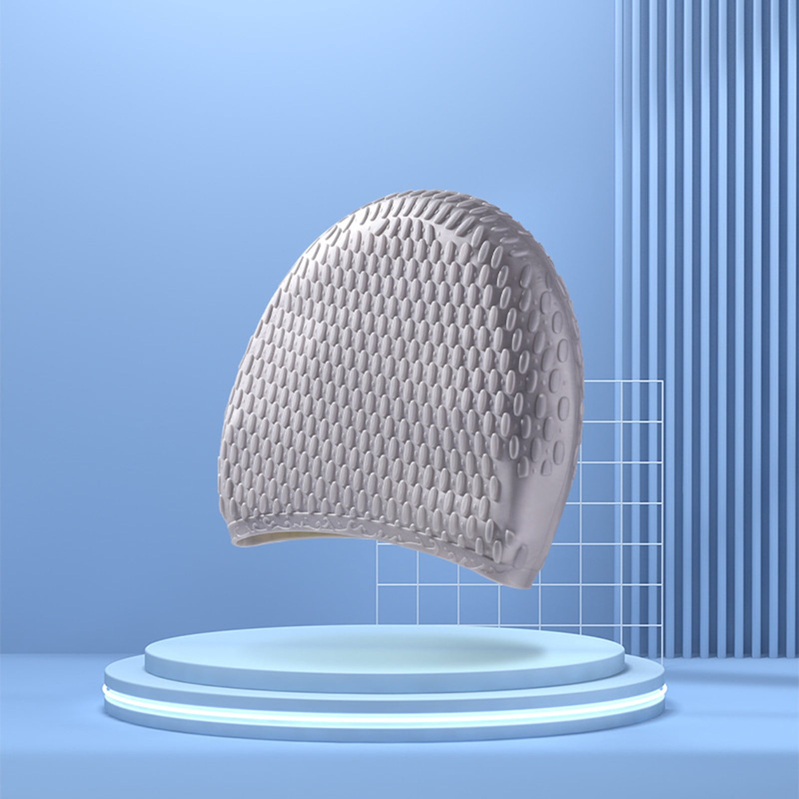 EcoVerve Adult Silicone Water Droplet Swimming Hats Fashion Increases ...