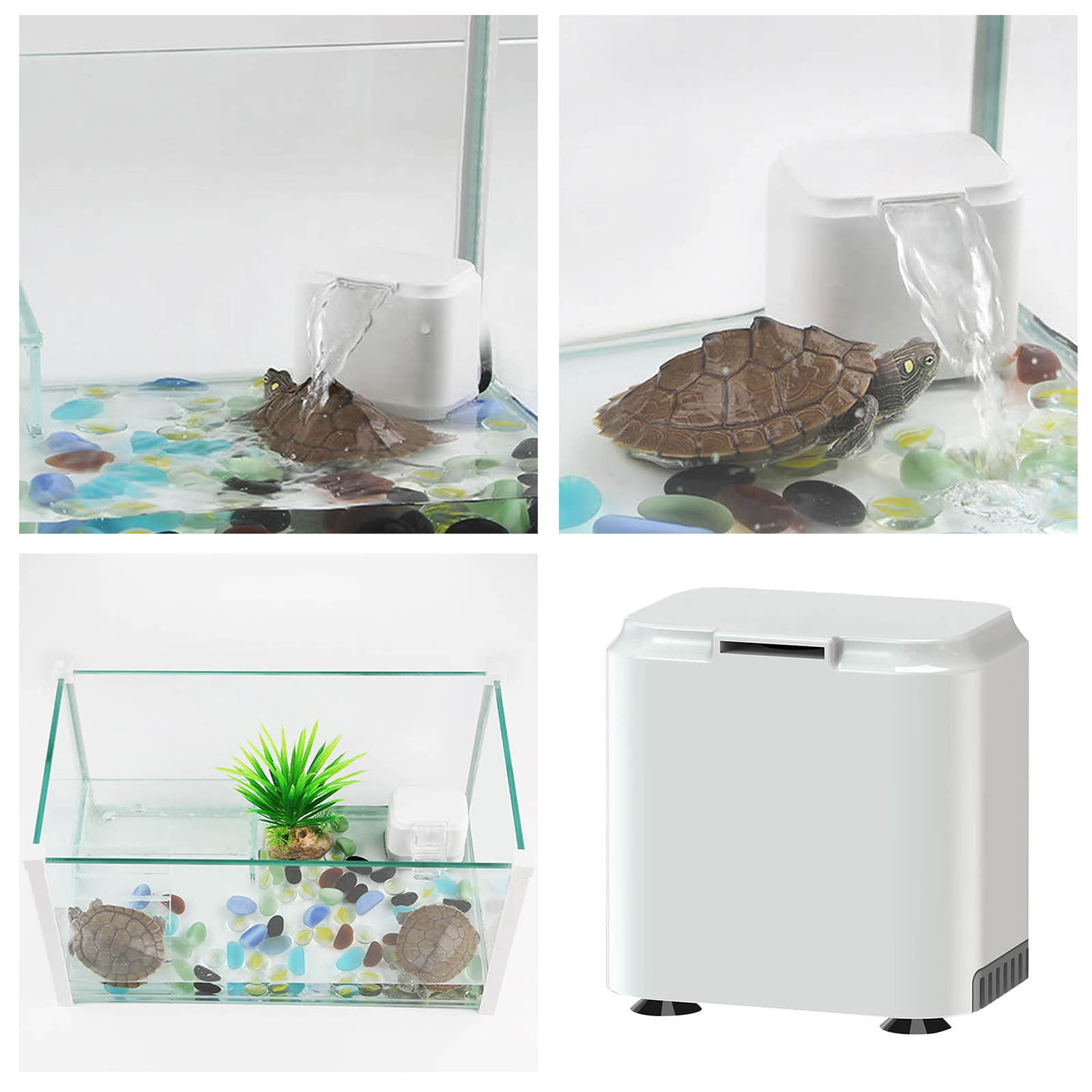 View of EcoVerve Aquarium Turtle Filters Turtle Habitat Reptile Tank Filters ...