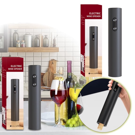 EcoVerve Automatic Wine Opener Battery Operated Reusable Wine Remover For Gifts Home Kitchen Party