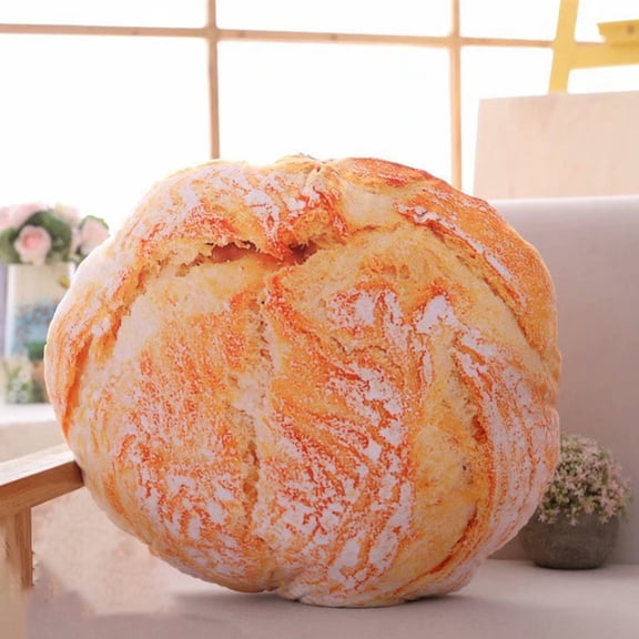 EcoVerve Creative Simulation Of Bread Pillows Plush Toys Bread Sofa Cushions Chair Backs