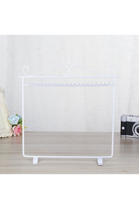 Earring Holder Jewelry Organizer Necklace Hanger Wall Stand Rack Black Classic Display Vintage Heart Jewelry Hanger Necklace Earring Metal Rack Display Stand Holder