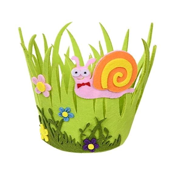 EcoVerve Easter Basket Creative Children Non-woven Fabric Candy Storage Basket Decoration Gift Candy Storage Bag Pouch