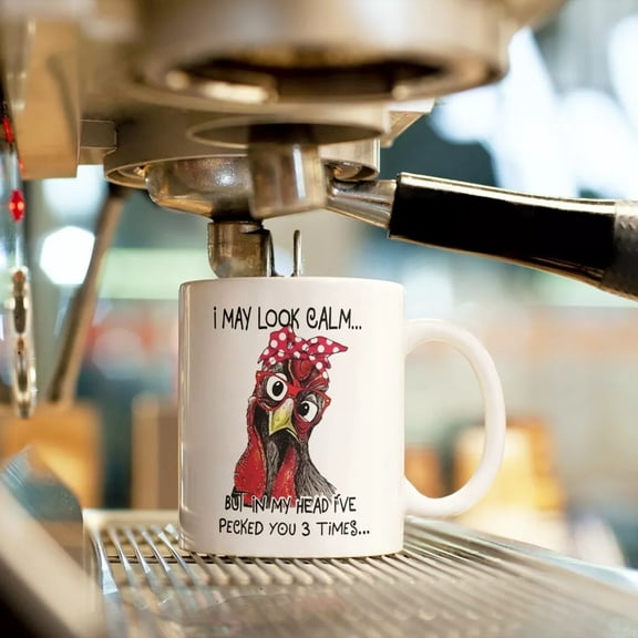 EcoVerve Funny Coffee Cat Mug Is The Coffee Backwards 11 Oz Cute Mug Very Funny Cat Print Mug A