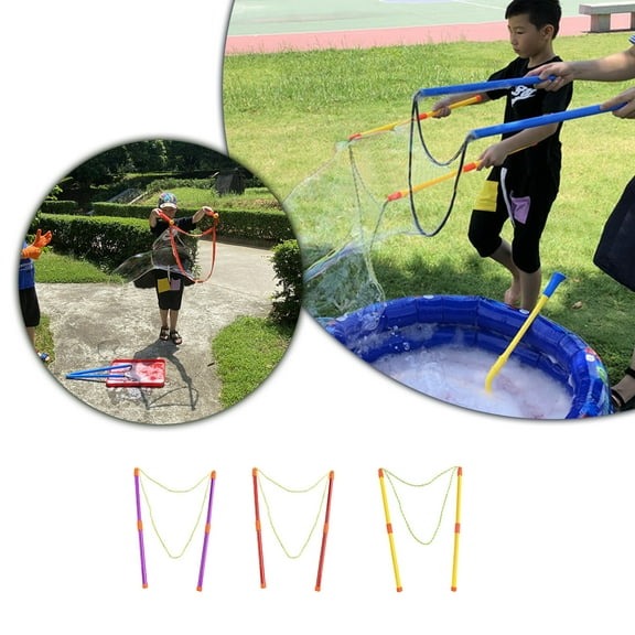 EcoVerve Giant Bubble For Kids Set — Multiple Big Bubbles Toy Huge Bubble Maker For Fun Birthday Outdoor Activities Party Favors — Gift Set Of 2 Large Bubble Bubble S