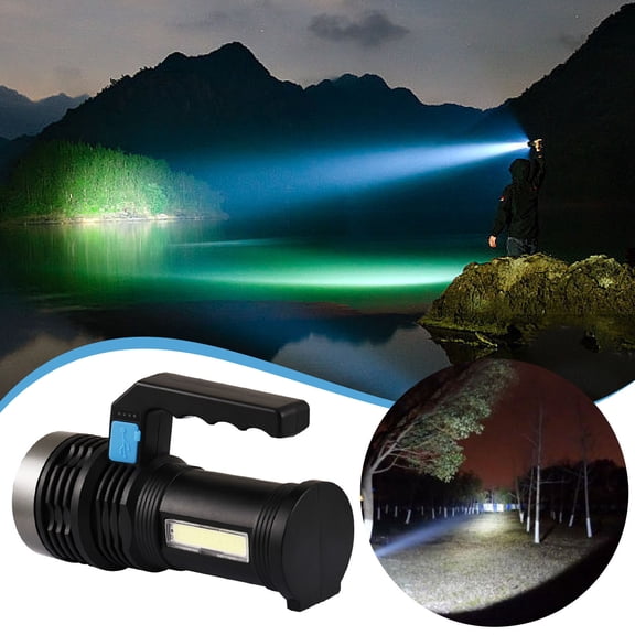EcoVerve LED Flashlight 4 Mode LED P500 Light Bright Rechargeable Flashlights Powerful Torch Long Throw Up To 500m