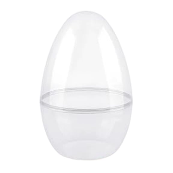EcoVerve Large 12" Easter Eggs, Fillable Eggs Empty Clear Eggshells with Hinge for Easter , Filling Treats, Party Favor, Basket Stuffers, Classroom Prize Supplies