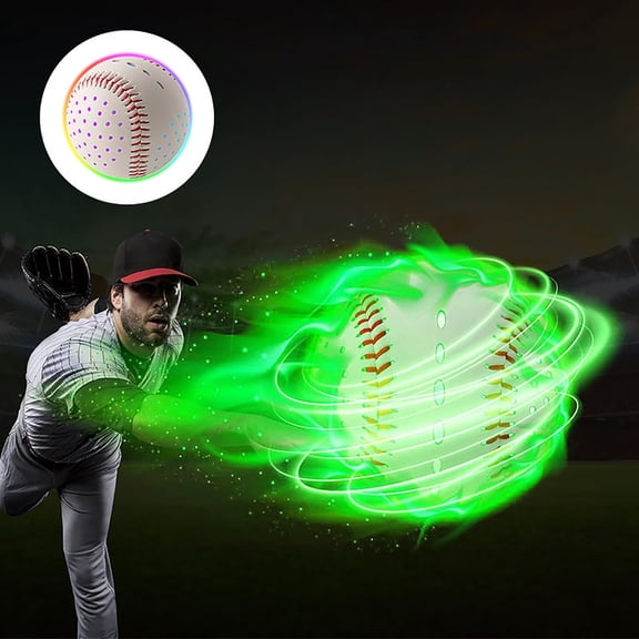 EcoVerve Light Baseball Six Colors Night Light Baseball The Official Size Baseball For Boys And Girls Children And Baseball Fans