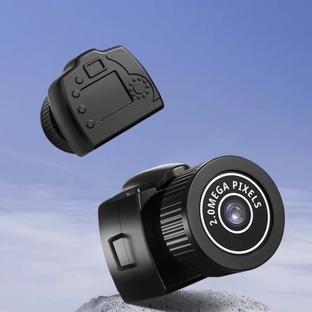 EcoVerve Mini Camera With Night Wide Angle Lens USB Rechargeable Portable Camera For Home (without Memory Card)