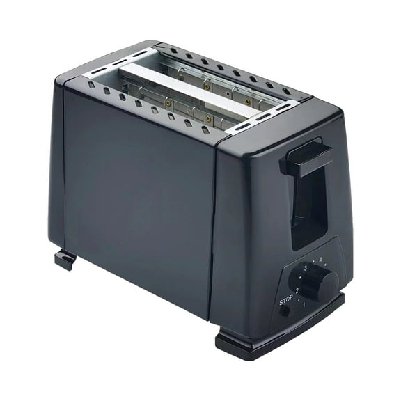 EcoVerve Oaster 2 Slices Stainless Steel Double Slot Toaster With Bun Attachment Function 7 110v