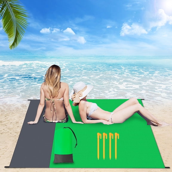 EcoVerve Outdoor Camping Picnic Mat Portable Pocket Folding Beach Mat Matching Color Beach Mat