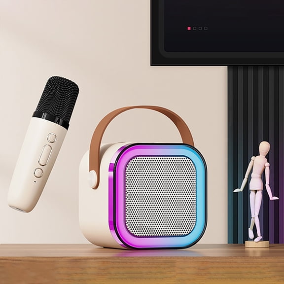 EcoVerve Portable Mini Karaoke Machine An Ideal Gift For Children's Birthdays And Holidays Microphone Integrated Sound System Mini Sound System