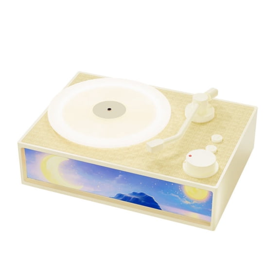 EcoVerve Retro Designed To Resemble A Vinyl Record Player Portable Wireless With Aromatherapy Function And Night Light Classic Gramophone Style.(10ml)