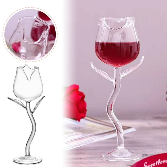 EcoVerve Rose Cup Red Cup Transparent Rose Cup