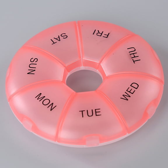 EcoVerve Seven Cell Rainbow Color Portable Box Sorting Storage Box Plastic Seven Cell Cycle Box