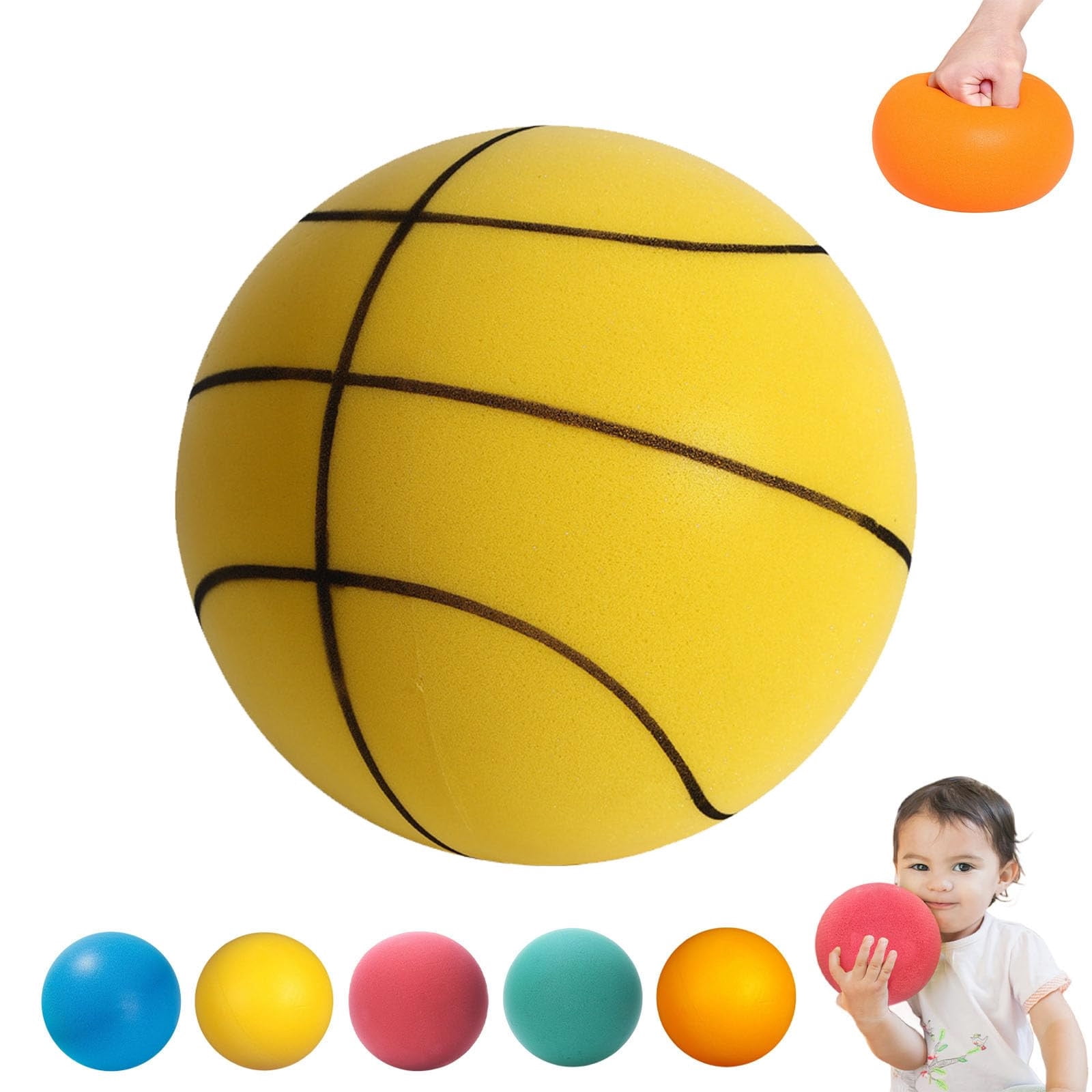 EcoVerve Silent Basketball Dribbling Indoor Indoor Training Foam Ball ...
