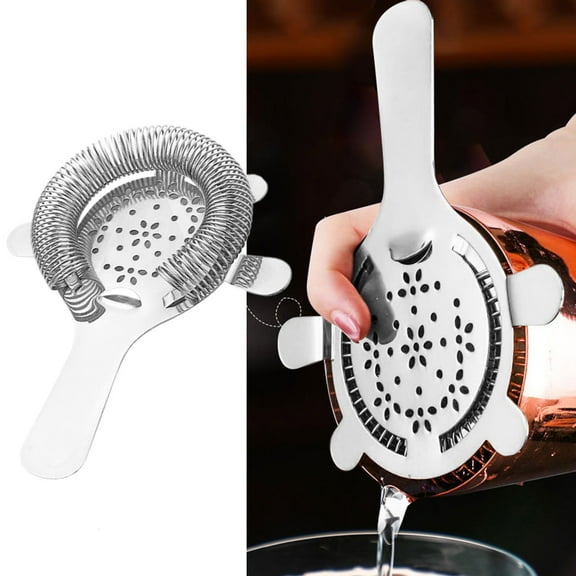 EcoVerve Stainless Steel Flower Ice Filter Ice Separator Shaker Coffee Milk Tea Ice Bar Tool