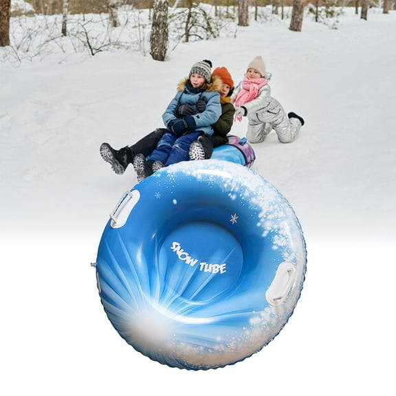 EcoVerve Tube Sleds For Adults Inflatable Sled With Handles Heavy Duty Adult Sledge Thicken Toys Inflatable Ski Ring Inflatable Tubes Inflatable Sled For Winter
