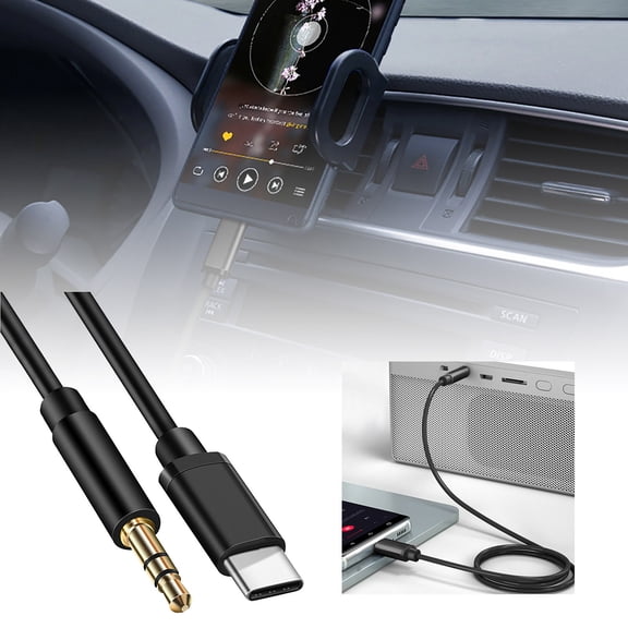 EcoVerve Type To 3.5mm Audio Adapter Connects C Type Device To 3.5mm Audio Jack Headphone Adapter