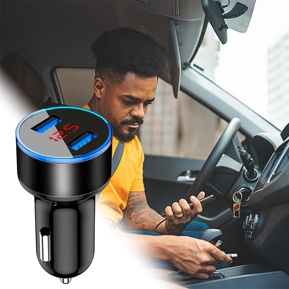 EcoVerve USB Car Charger 3.1A Output 12/24V USB Adapter Plug Suitable For IPhone IPad Galax Available In Multiple Colors