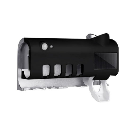 EcoVerve Wall Mounted Automatic Toothpaste Dispenser And Toothbrush Holder For Bathroom Space Saving