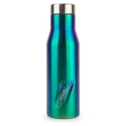 EcoVessel ASPEN Stainless Steel Water Bottle with Insulated Lid, Metal Water Bottle with Rubber Non-Slip Base. Wine Tumbler Reusable Water Bottle - 25oz (Over The Rainbow)
