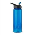 thumbnail image 1 of EcoVessel WAVE Tritan Plastic Sports Water Bottle with Flip Straw, Leak Proof Lid, and Carry Handle 24 oz (Hudson Blue), 1 of 5