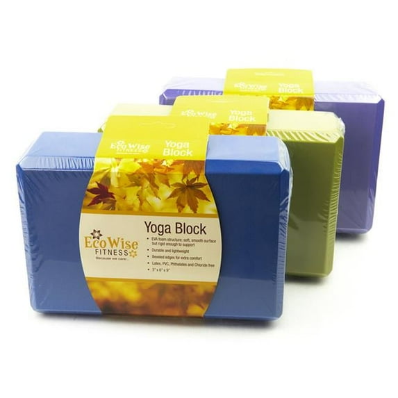 EcoWise Yoga Block (Blue Dahla)