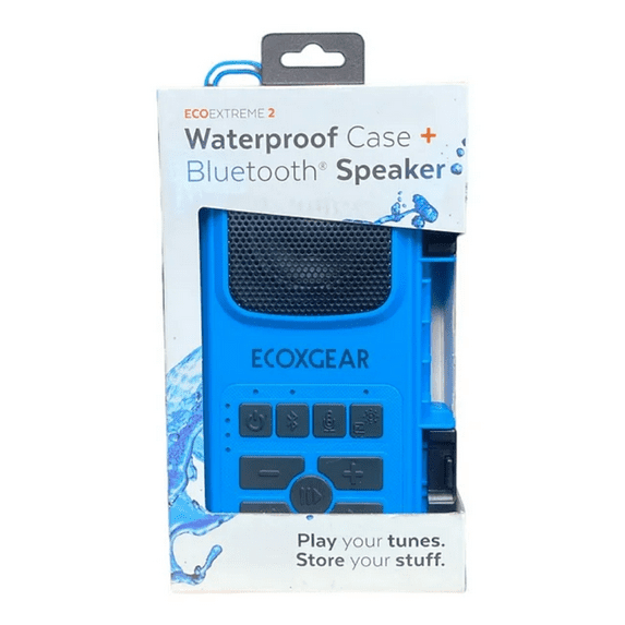 EcoXGear GDI-EX3W202 Extreme 2 Bluetooth Waterproof Case Speaker (Blue)