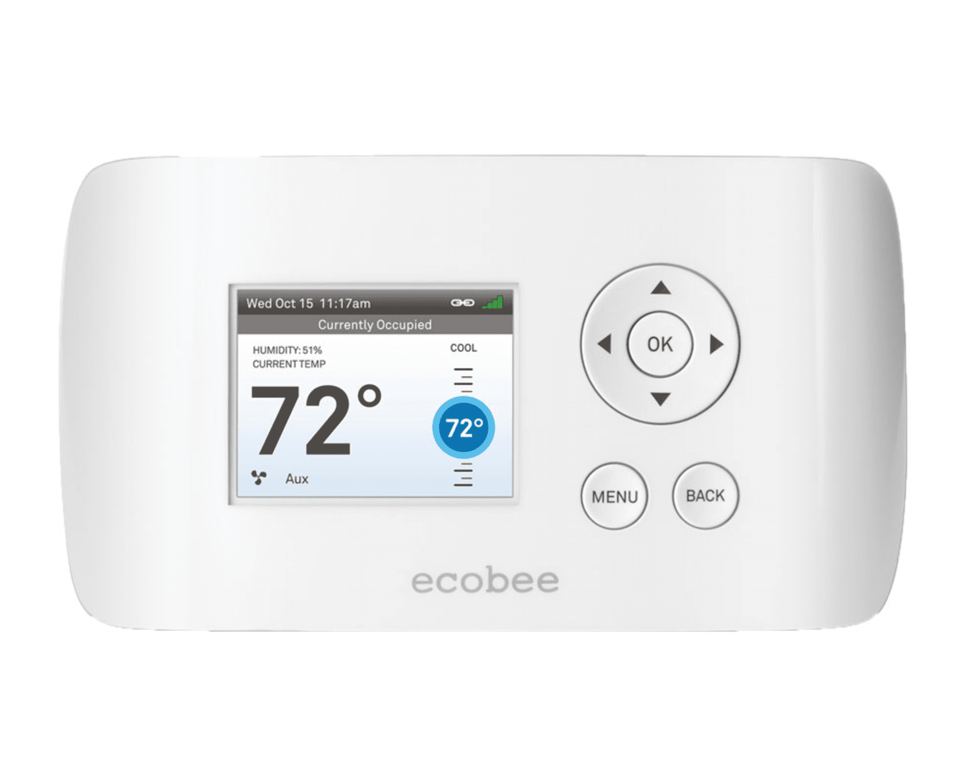Ecobee EBEMSSI01 Ecobee 2 Heat 2 Cool Digital Wifi Programmable