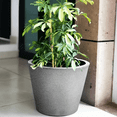 thumbnail image 1 of Ecobo 11.4" Tall Planter | Eco-Friendly, Durable, Lightweight | Indoor/Outdoor Use, All-Weather, Contemporary Design by Brazilian Artisans - Granite, 1 of 4
