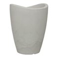thumbnail image 1 of Ecobo 12.6 inches Eco-Friendly Round Pot Planter Onda Indoor/Outdoor use, Durable, Versatile & Lightweight, Designed by Brazilian Artisans, Contemporary All-Weather Design –White, 1 of 4