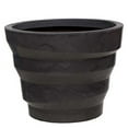 thumbnail image 1 of Ecobo 19.7 inches Eco-Friendly Round Pot Planter, Dune Indoor/Outdoor use, Durable, Versatile & Lightweight, Designed by Brazilian Artisans, Contemporary All-Weather Design – Black, 1 of 4