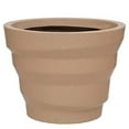 thumbnail image 1 of Ecobo 19.7 inches Eco-Friendly Round Pot Planter, Dune Indoor/Outdoor use, Durable, Versatile & Lightweight, Designed by Brazilian Artisans, Contemporary All-Weather Design – Beige, 1 of 3
