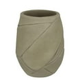 thumbnail image 1 of Ecobo 22 inches Eco-Friendly Round Pot Planter, Guarani Indoor/Outdoor use, Durable, Versatile & Lightweight, Designed by Brazilian Artisans, Contemporary All-Weather Design –Beige, 1 of 6