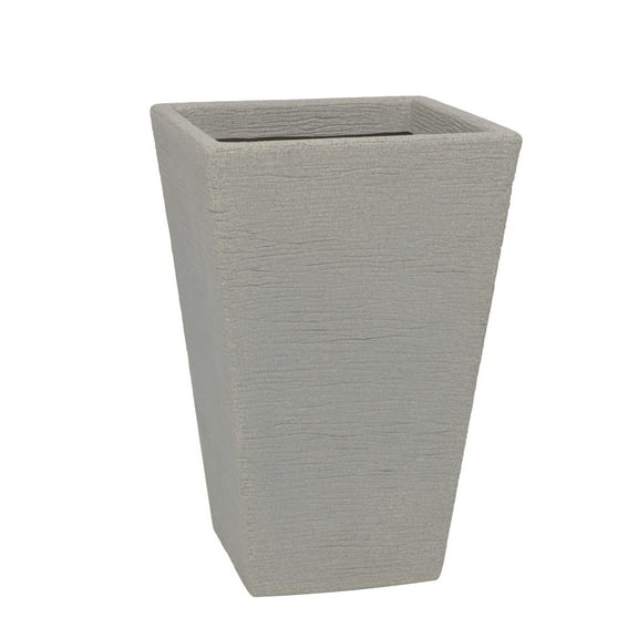 Ecobo 23.6 inches Eco-Friendly Rectangular Pot Planter, Elemento Indoor/Outdoor use, Durable, Versatile & Lightweight, Designed by Brazilian Artisans, Contemporary All-Weather Design – Gray