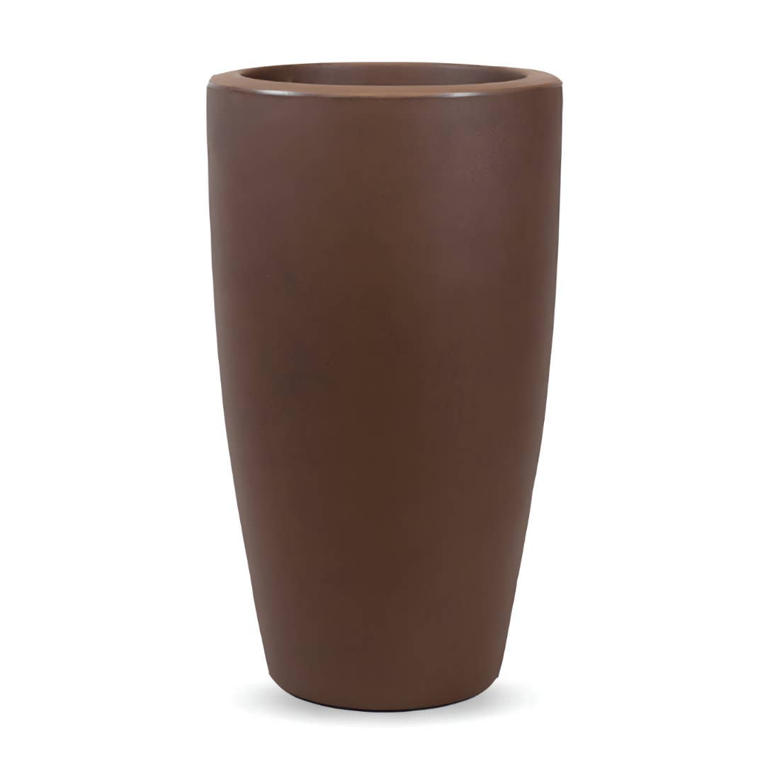 Ecobo 28" Tall Planter | Eco-Friendly, Durable, Lightweight | Indoor/Outdoor Use, All-Weather, Contemporary Design by Brazilian Artisans - Bronze