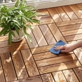 thumbnail image 1 of Ecoboom 27PCS Interlocking Patio Deck Tiles - 11.81’’x11.81’’Pine Wood Floor Tiles Outdoor Flooring for Outdoor & Indoor Patio Garden Deck Poolside - Natural Color, 1 of 7