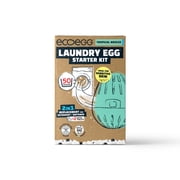 Ecoegg Starter Kit | Detergent and Fabric Softener Replacement | Non bio and no enzymes, chlorine bleaches, phosphates, parabens, SLS/SLES or palm oil | Vegan | Tropical Breeze 50 Washes