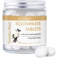 thumbnail image 1 of Ecofam Chewable Xylitol Toothpaste Tablets - 90 Natural Whitening Paste Tabs - Glass Jar - Fluoride-Free - Nano Hydroxyapatite - SLS Free - Made in USA - (Vanilla Mint), 1 of 7