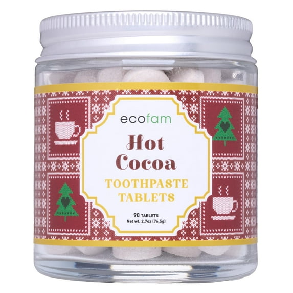 Ecofam Toothpaste Tablets – Hot Cocoa | Chewable Toothpaste Tablets for ...