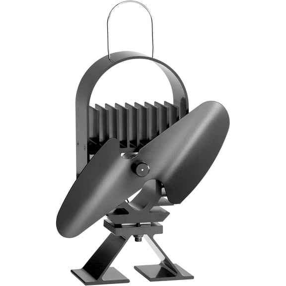 Ecofan AirDeco I Heat Powered Stove Fan - Powerful Modern Design, Low Start Temperature Technology Ideal for Wood, Gas, Pellet & Soapstone Stoves - Circulates Warm Air Efficiently & Reduces Fuel Cost