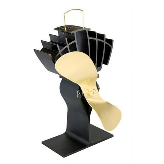 Ecofan for Wood Stoves - Black and Gold