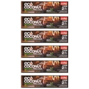 Ecofire Coconut Firelog Box with 2 Logs, 40.21 oz, Pack of 6