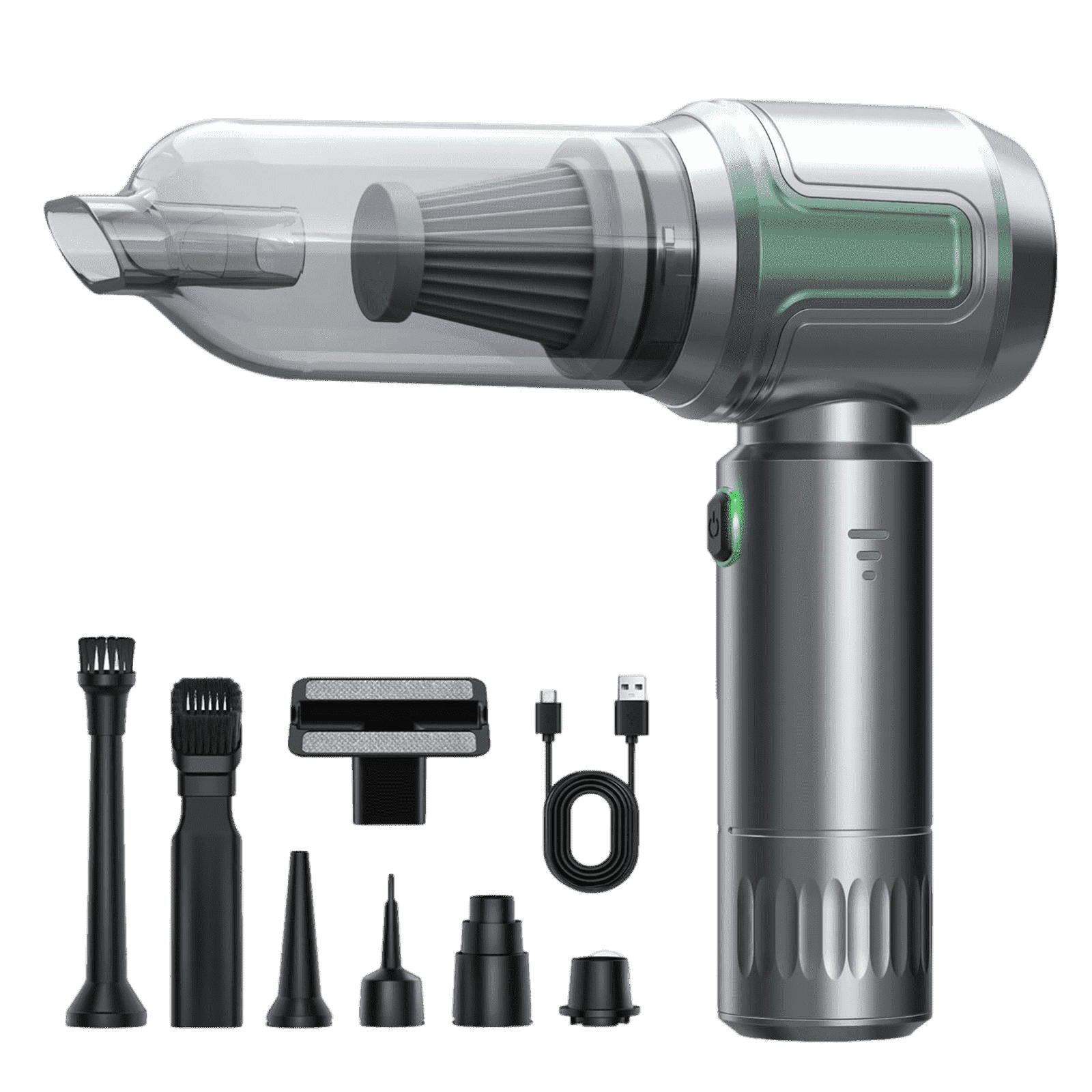 Ecoflick Handheld Vacuum Cleaner, Battery Powered, 16000PA, Mini Vacuum Cleaner Cordless for Car, Home, Office