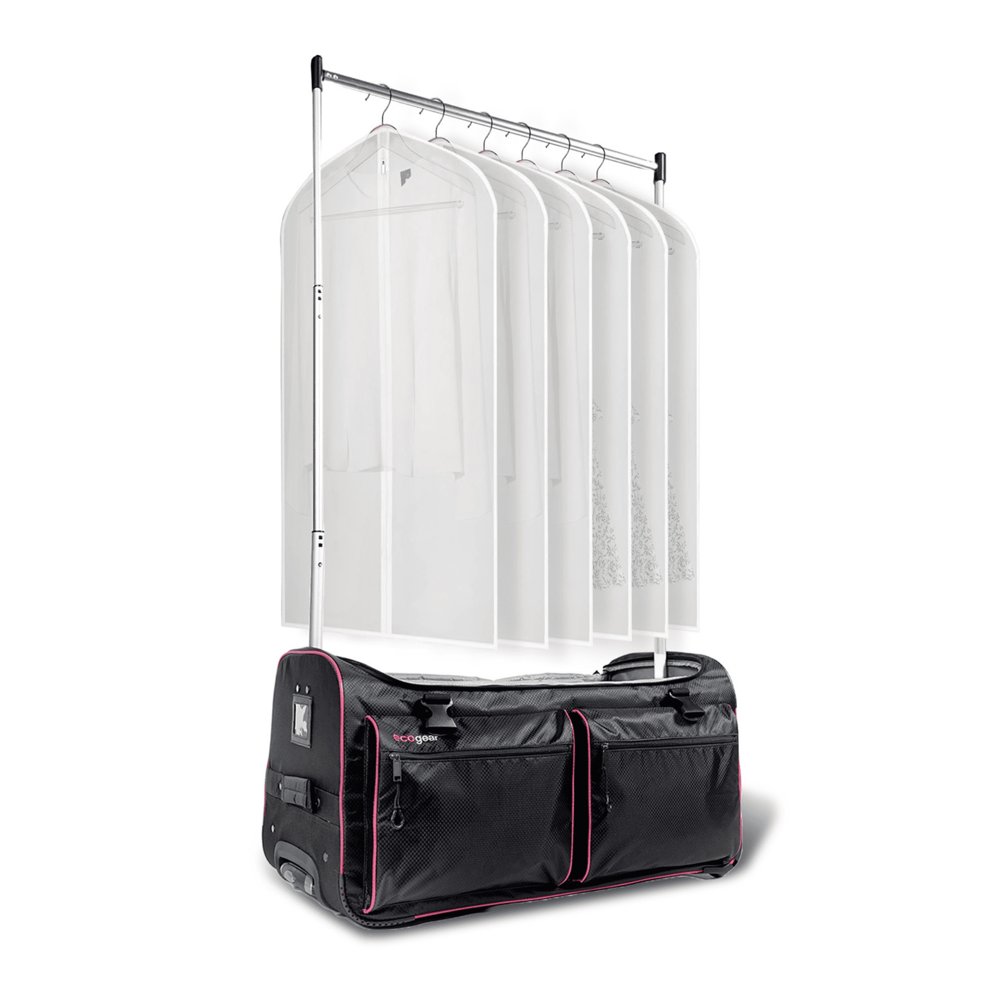 "Ecogear 28"" Collapsible Duffel with Inline Wheels, Removable Garment