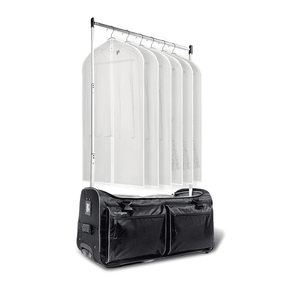 Ecogear 28" Waterproof Travel Duffel Bag with Garment Rack, Black