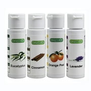 Ecogecko Fragrant Aroma Oil for Water Based Air Revitalizer Air Freshener, 4 Scent Pack, (Cinnamon, Eucalyptus, Lavender and Orange Peel)
